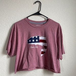 American fish crop tee